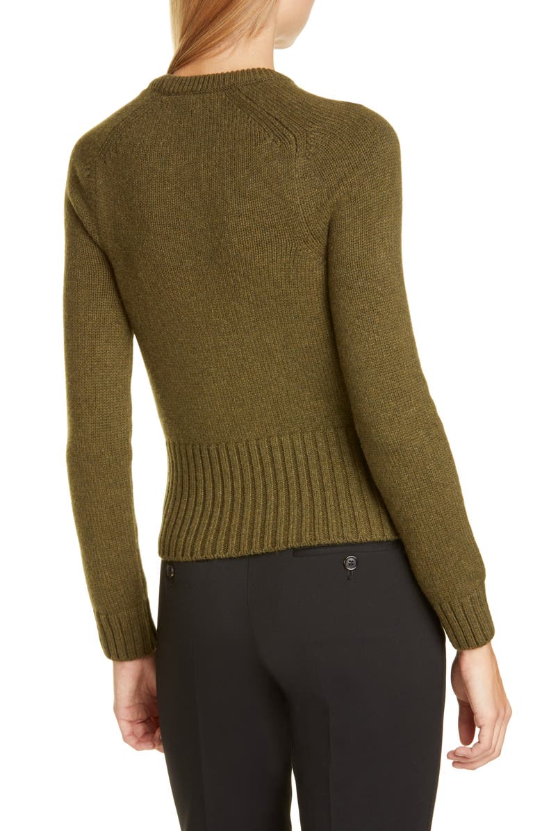 Michael Kors Collection Logo Monogram Cashmere Sweater, Alternate, color, 