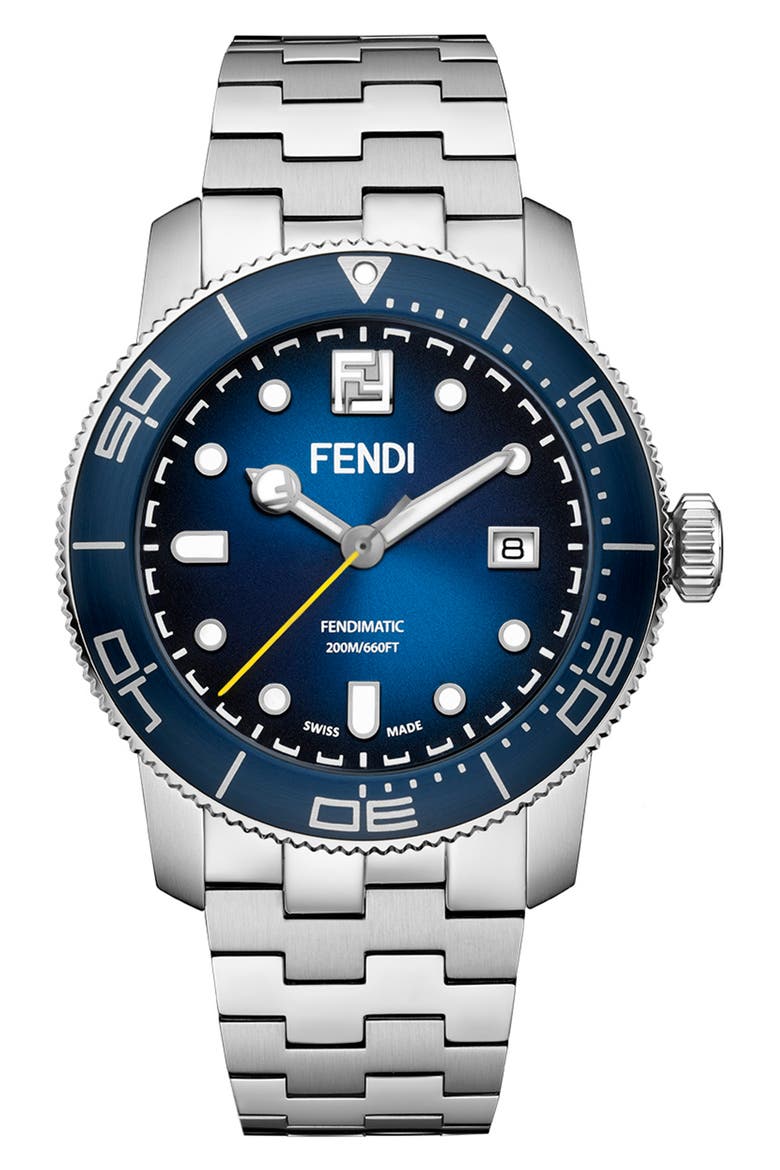 Automatic Bracelet Watch, 42mm, Main, color, STAINLESS STEEL