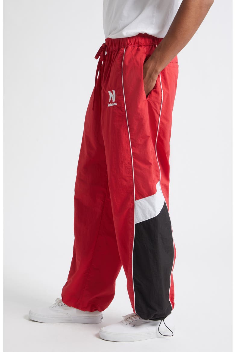 Nylon Warm Up Pants, Alternate, color, RED