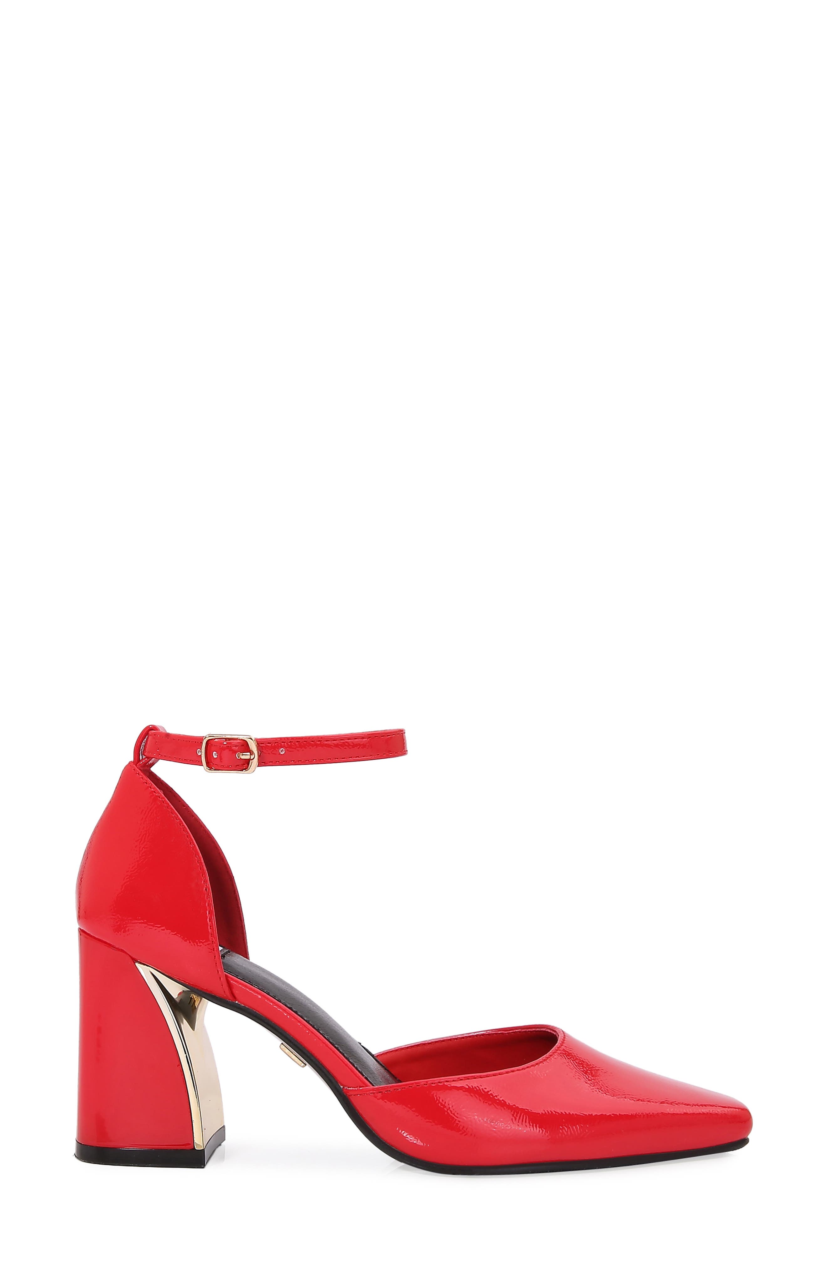 Megan Square Toe Pump, Alternate, color, RED