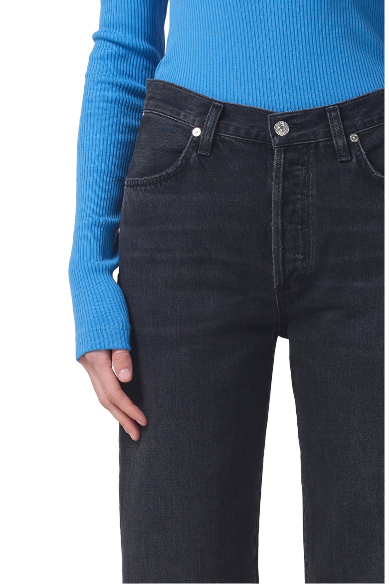 Annina High Waist Wide Leg Organic Cotton Jeans, Alternate, color, PROPHECY