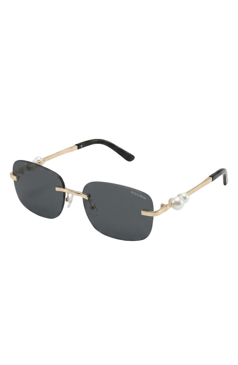 Fifth & Ninth Perla 57mm Rectangular Sunglasses, Alternate, color,