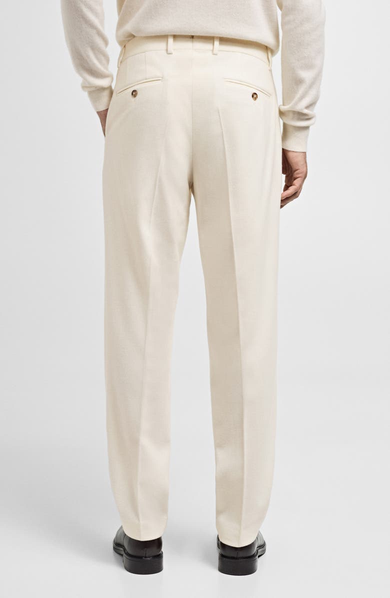 MANGO Slim Fit Wool Blend Dress Pants, Alternate, color,