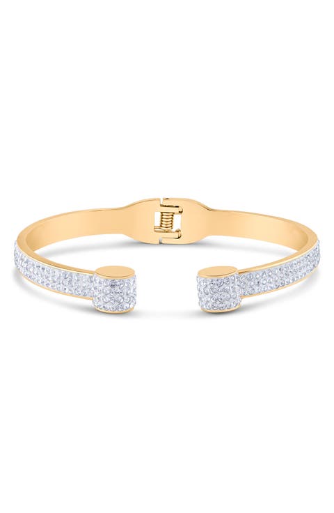 Pavé Crystal Hinge Bracelet