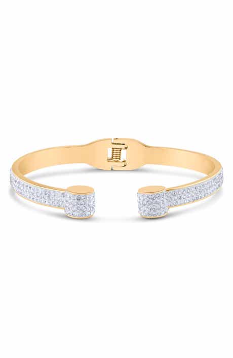 Pavé Crystal Hinge Bracelet