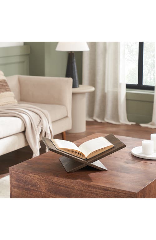 Renwil Wood Book Holder In Brown