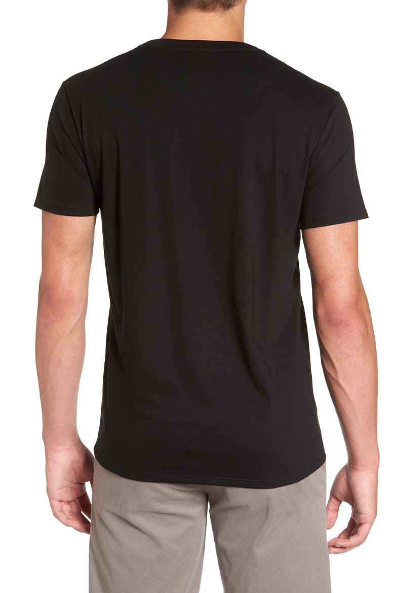 Pima Cotton T-Shirt (Nordstrom Exclusive), Alternate, color, BLACK