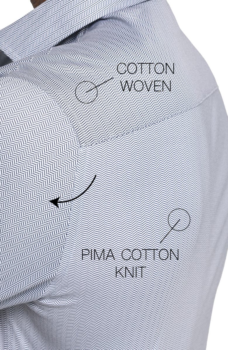 W.R.K Slim Fit Stripe Duo Reworked Cotton Dress Shirt, Alternate, color, Black/ White