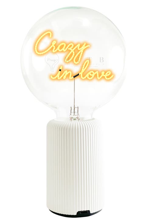 Crazy in Love Bulb Portable Table Lamp