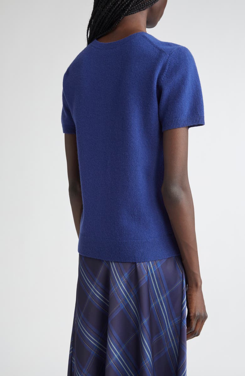 Vince Short Sleeve Wool & Cashmere Sweater, Alternate, color, Caspian