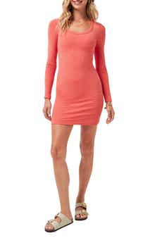 TravisMathew Hailey Cloud Long Sleeve Rib Dress