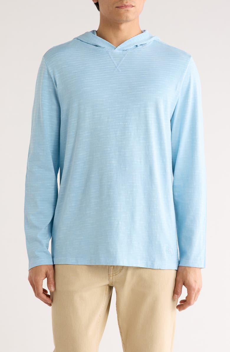 Tommy Bahama Keys Escape Cotton Hoodie, Main, color, Chambray Blue
