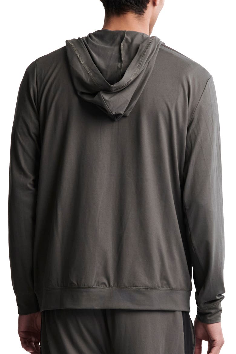 Malibu Collection® Butterchic Zip Hoodie, Alternate, color, DARK MOSS