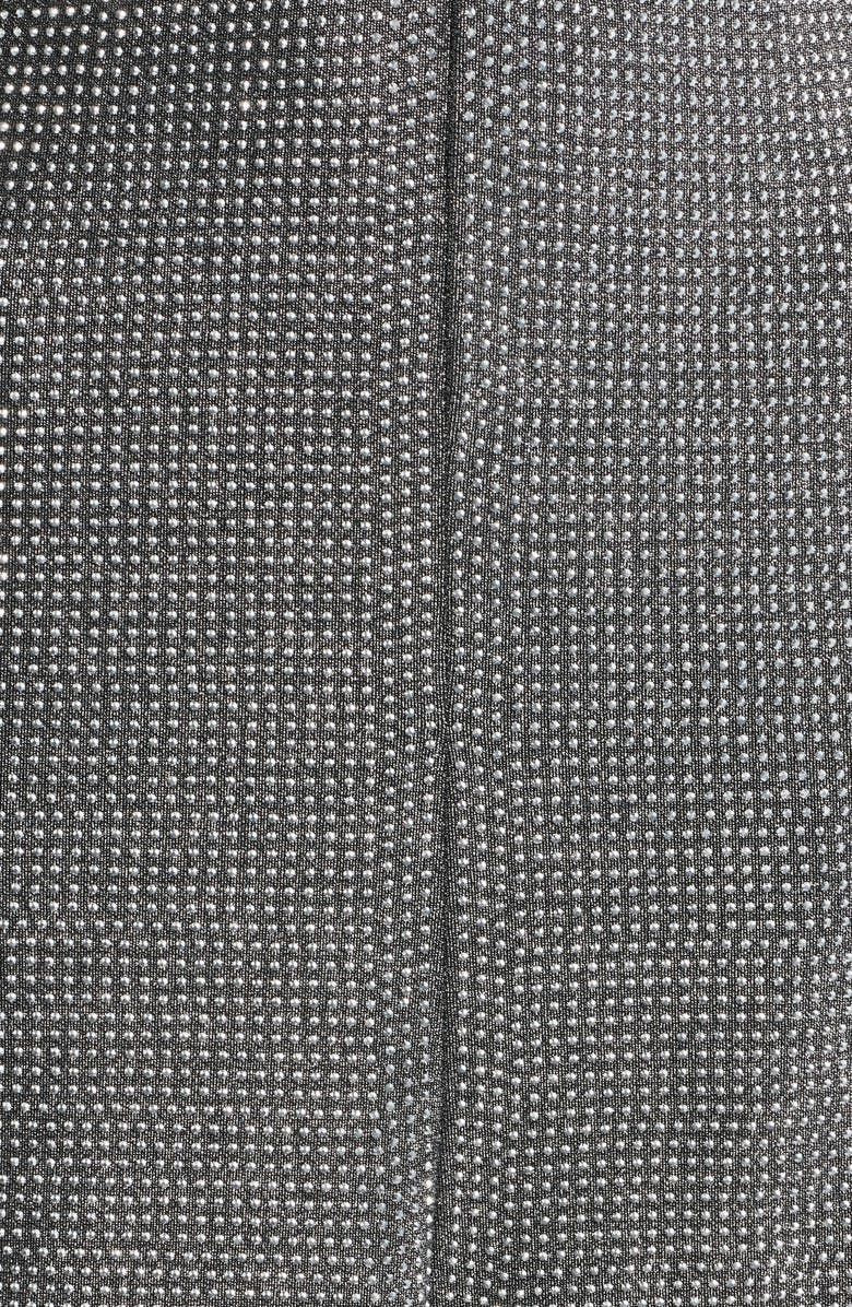 Milly Rhys Rhinetone Long Sleeve Midi Dress, Alternate, color, Silver