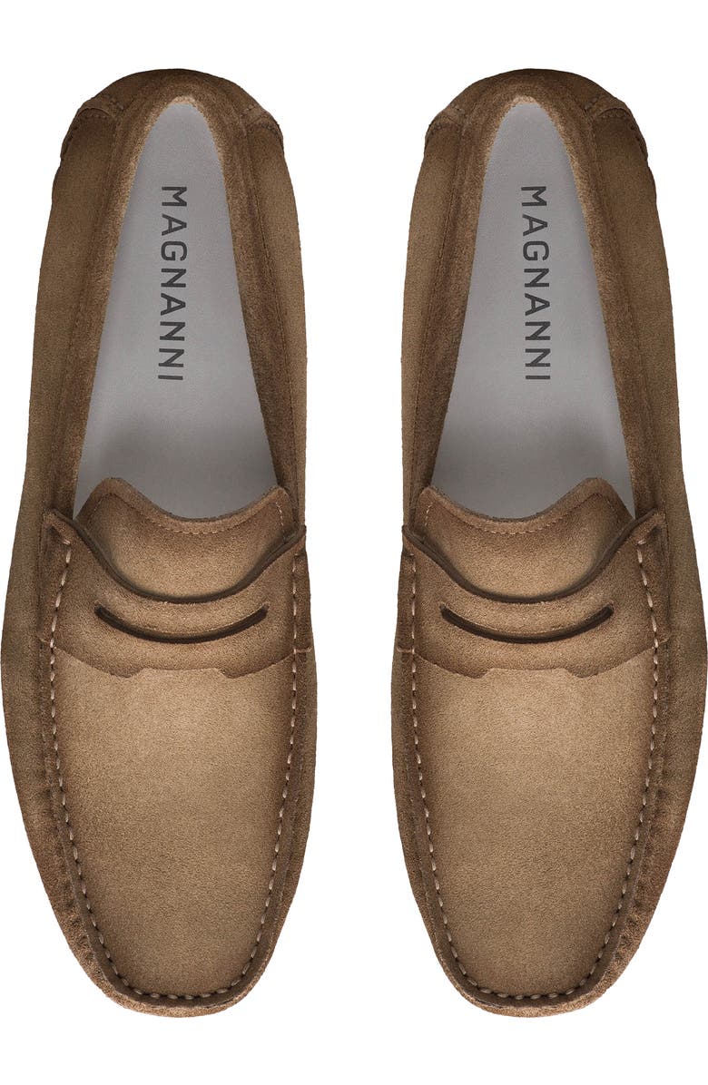 Magnanni Monterey Penny Loafer, Alternate, color, Rocia Suede