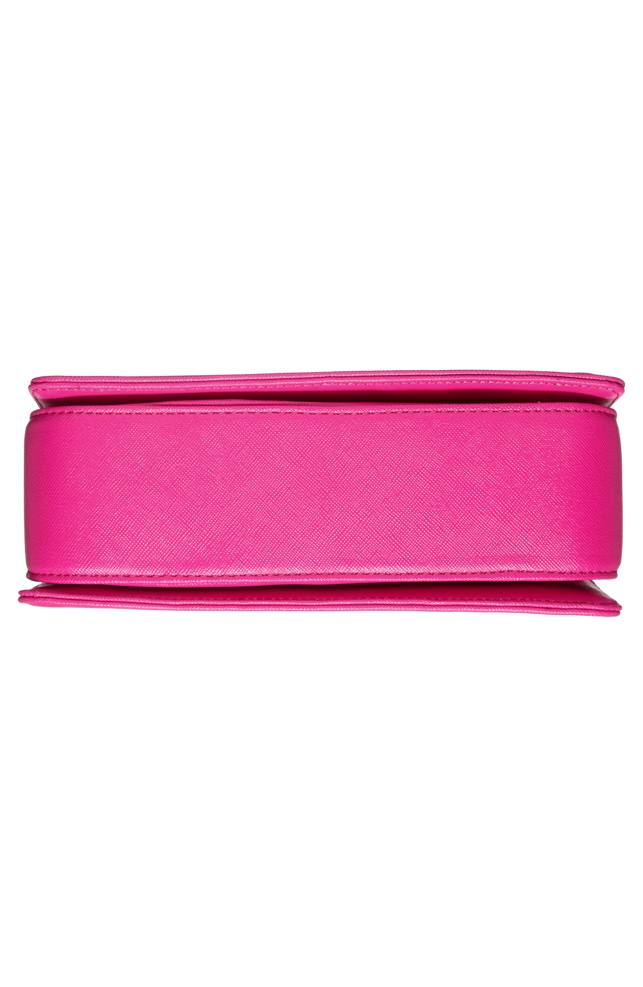 Heatha Faux Leather Crossbody Bag, Alternate, color, BRIGHT PINK