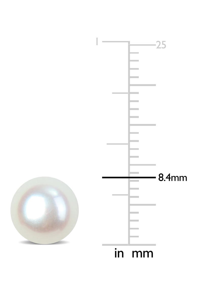 Sterling Silver Cultured Pearl Stud Earrings, Alternate, color, SILVER