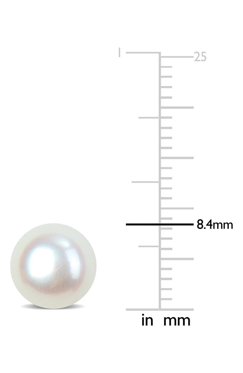 DELMAR Sterling Silver Cultured Pearl Stud Earrings, Alternate, color, 
