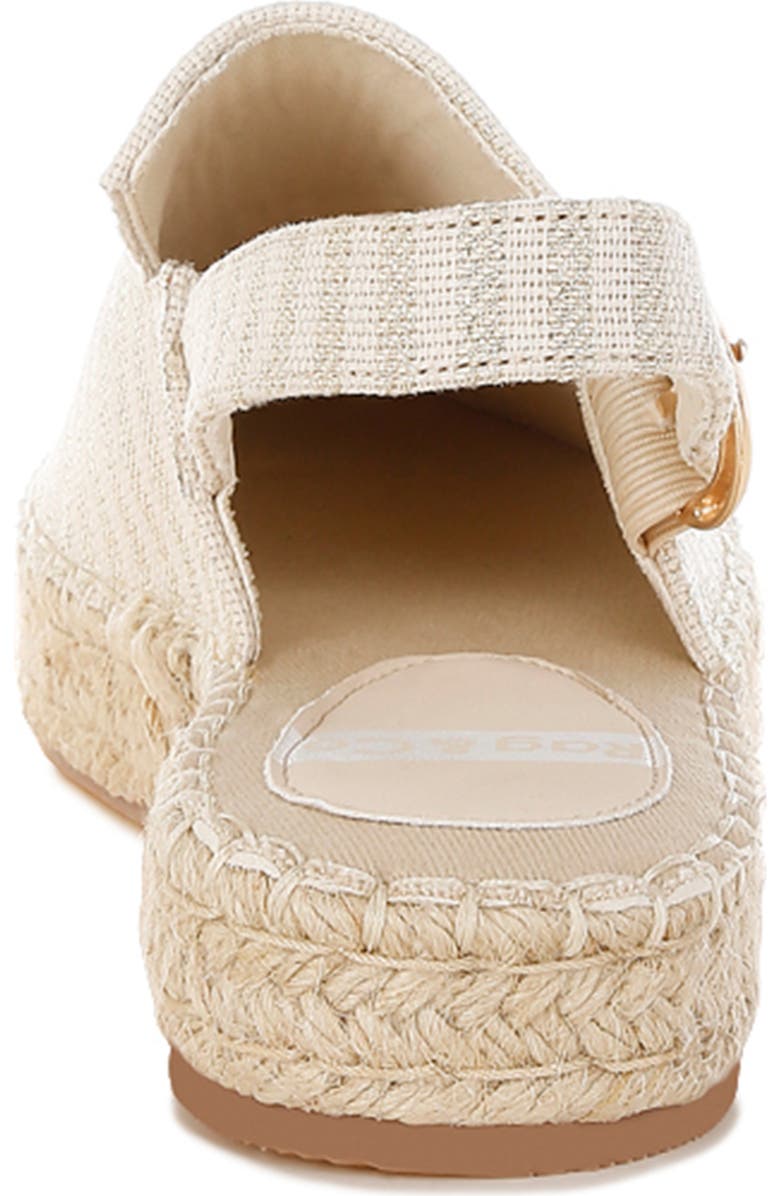 Rag & Co Zalli Slingback Espadrille Flat, Alternate, color, Beige