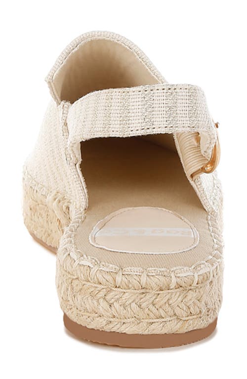 Rag & Co Zalli Slingback Espadrille Flat In Nude