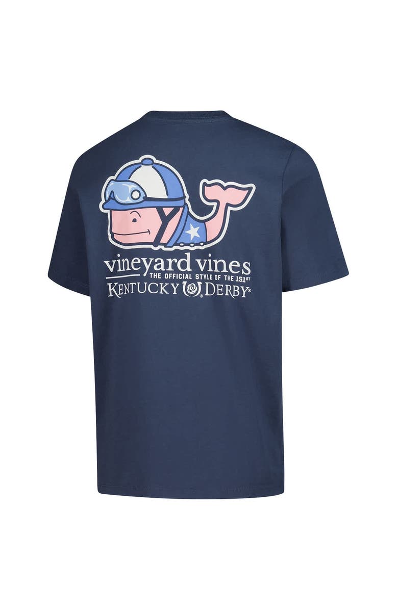 vineyard vines Youth Vineyard Vines  Navy 151st Kentucky Derby Jockey Whale T-Shirt, Alternate, color, 