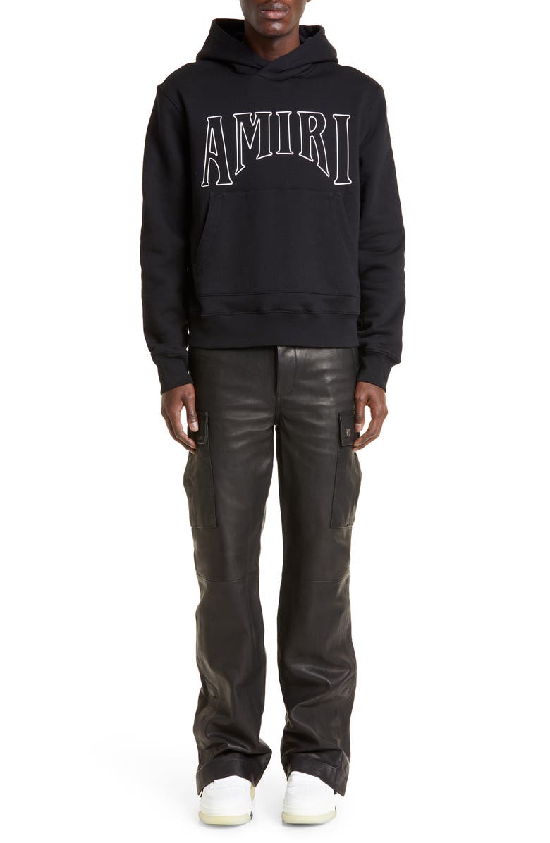 AMIRI Zoltar Logo Cotton Hoodie, Alternate, color,