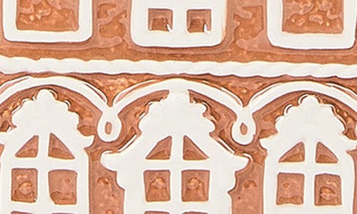 Mackenzie-childs Mackenzie Childs Gingerbread Village Set Of 3 Candleholders In Brown