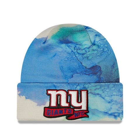 Men's New Era  Royal New York Giants 2022 Sideline Ink Dye Cuffed Knit Hat