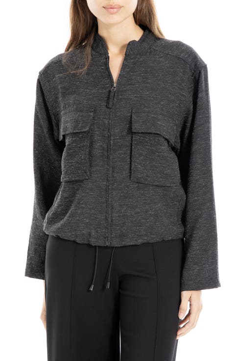 Space Dye Crop Utility Jacket