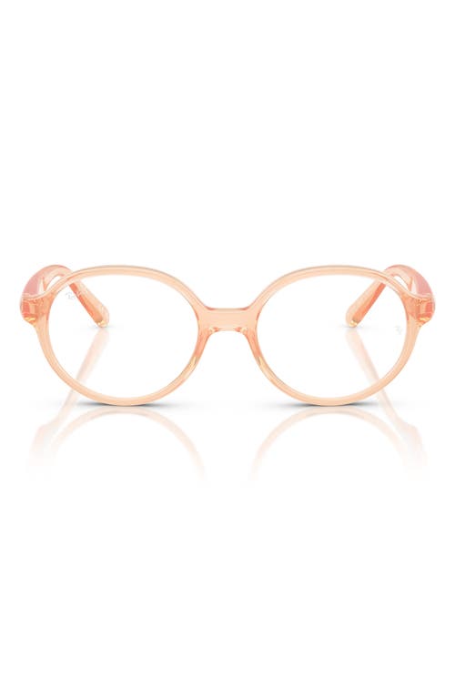 Shop Ray Ban Ray-ban Kids' 44mm Small Phantos Optical Glasses In Orange