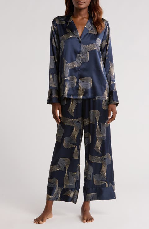 Tailored Stretch Silk Pajamas