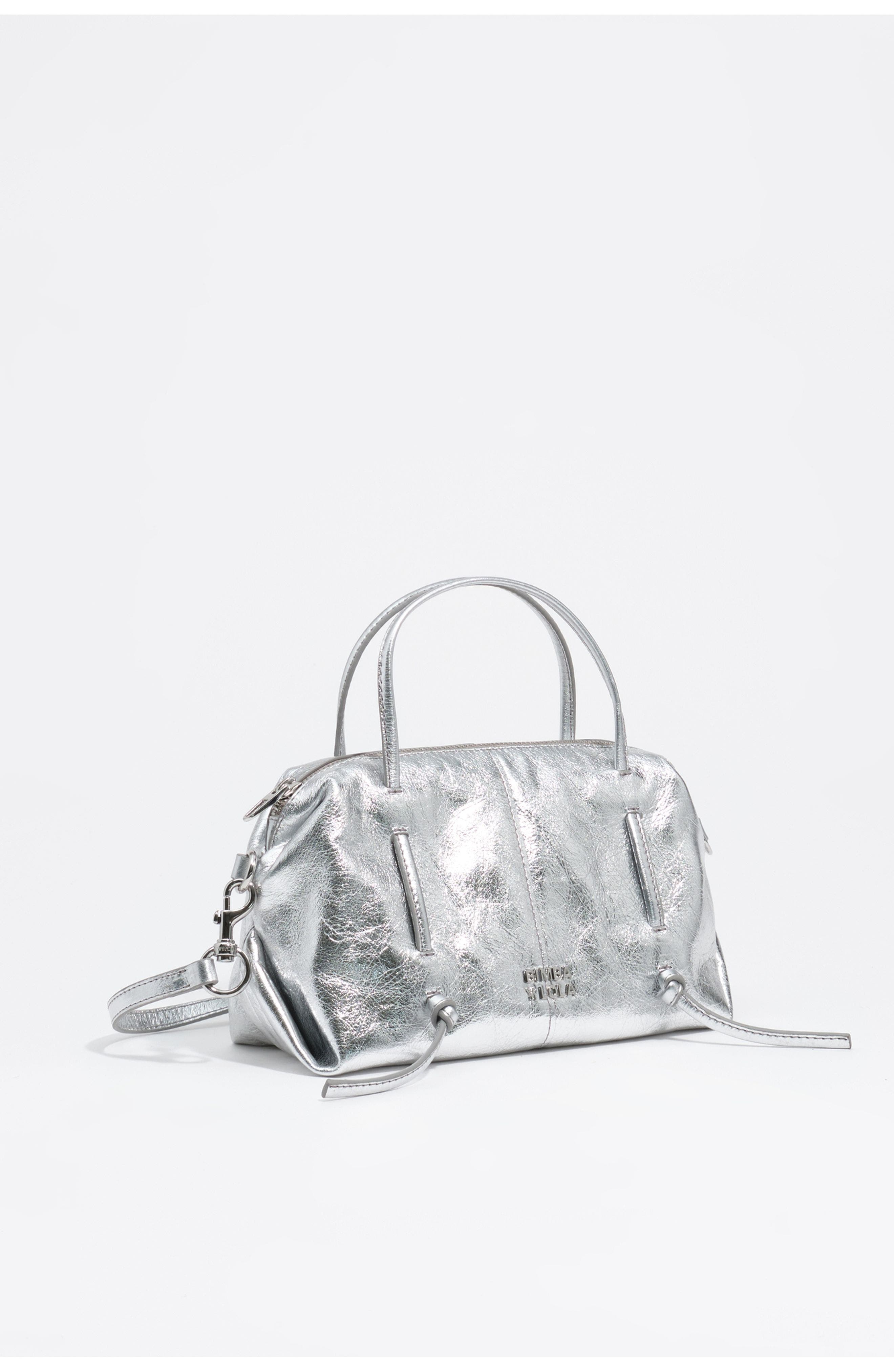 Mini Leather Lolita Bag, Main, color, SILVER