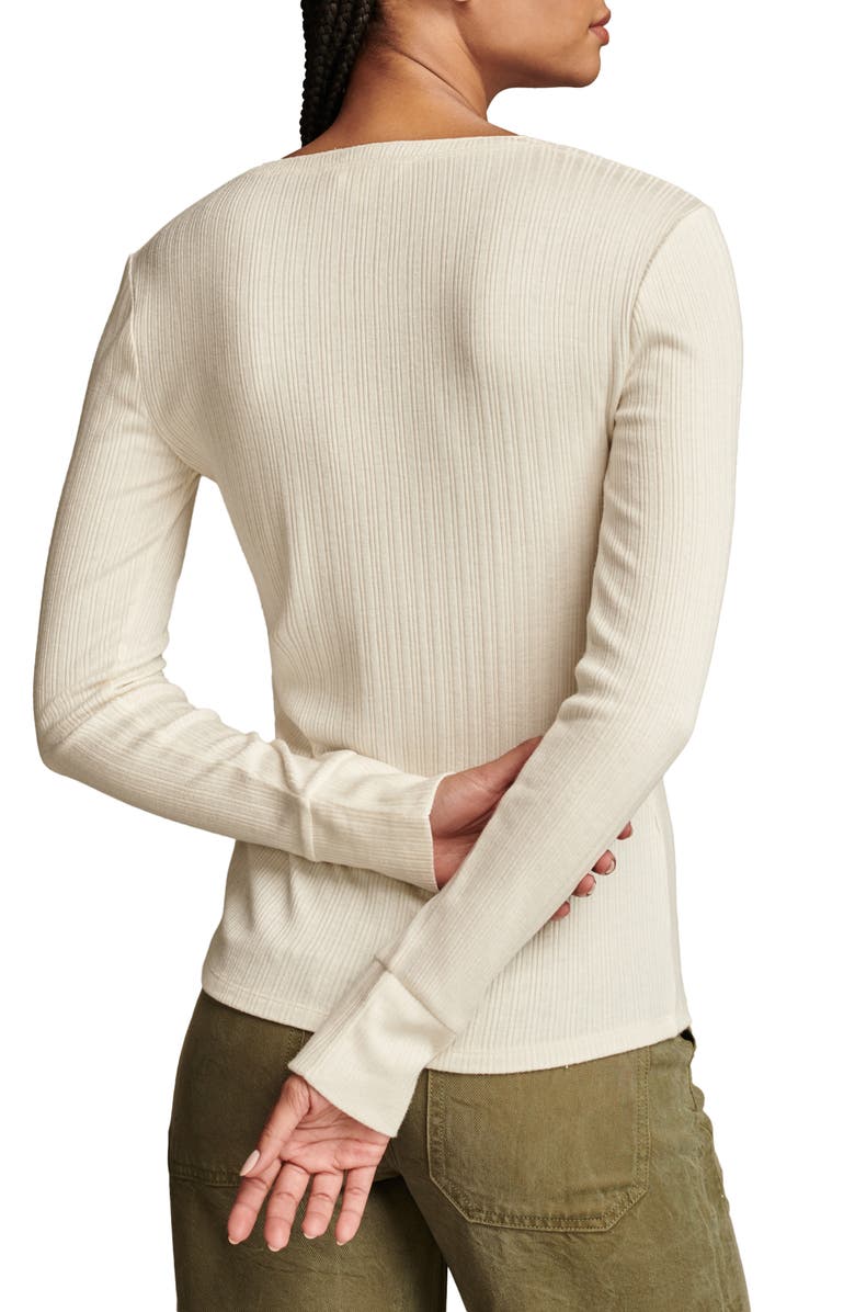 Lucky Brand Rib Button Front Henley, Alternate, color, Tofu