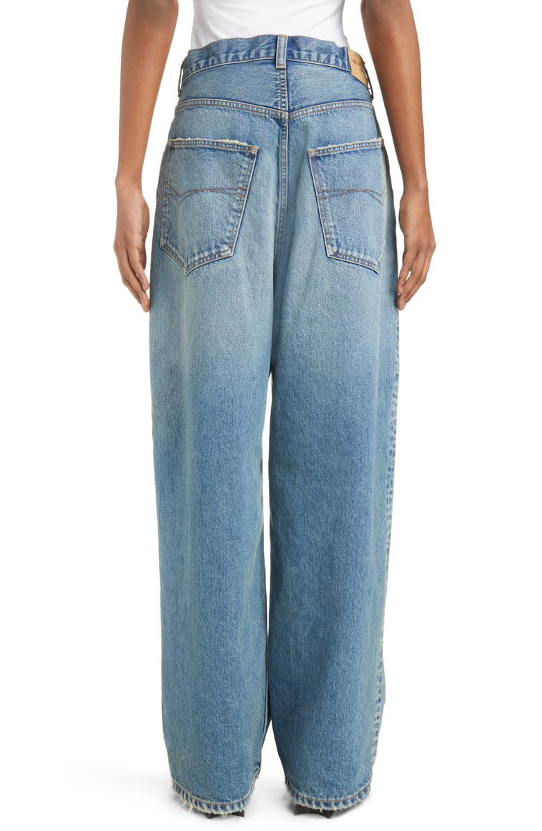 Balenciaga Baggy Rigid Jeans, Alternate, color,