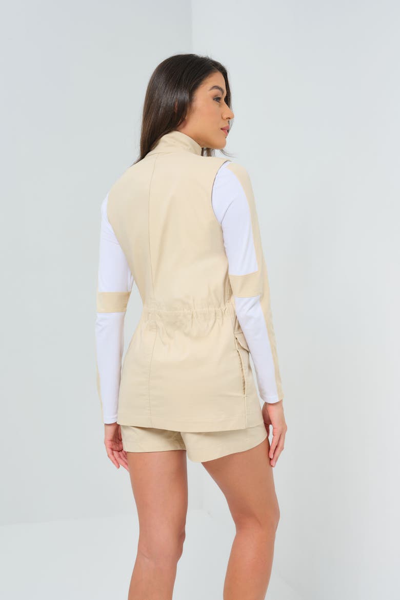 Catrina Performance Cotton Vest, Alternate, color, Wheat