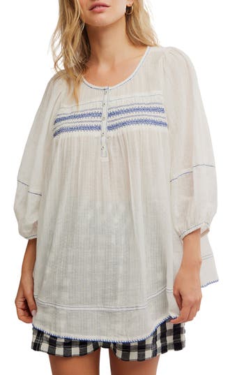 FREE PEOPLE FREE PEOPLE DYLAN SMOCKED TUNIC