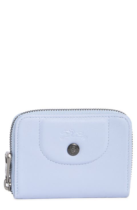 Zip-Around Leather Card Case Wallet