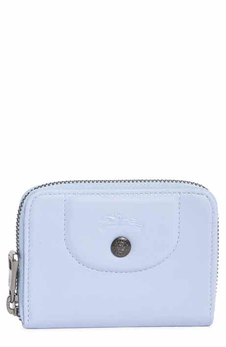 Longchamp Zip-Around Leather Card Case Wallet