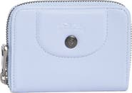 Longchamp Zip-Around Leather Card Case Wallet