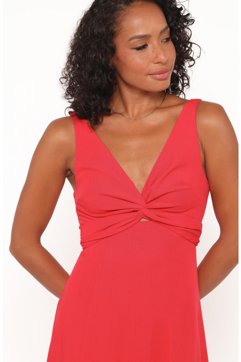 Archer Sleeveless Fit & Flare Midi Dress, Alternate, color, RED