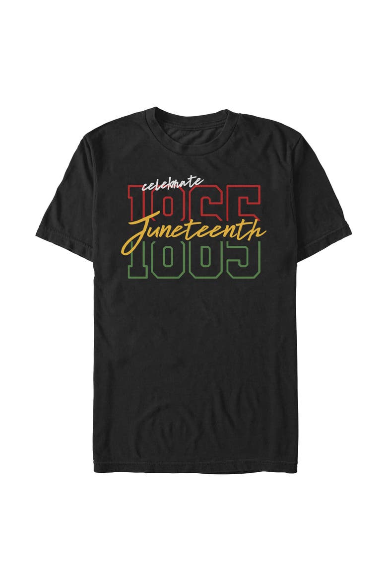 Men's Lost Gods Celebrate Juneteenth 1865  Graphic T-Shirt, Main, color, Black