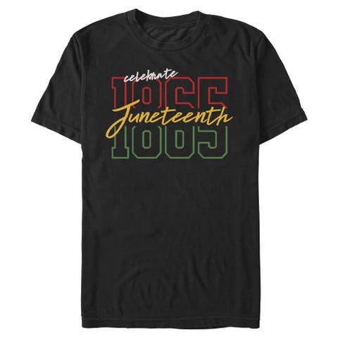 Men's Lost Gods Celebrate Juneteenth 1865  Graphic T-Shirt