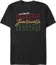 Lost Gods Men's Lost Gods Celebrate Juneteenth 1865  Graphic T-Shirt
