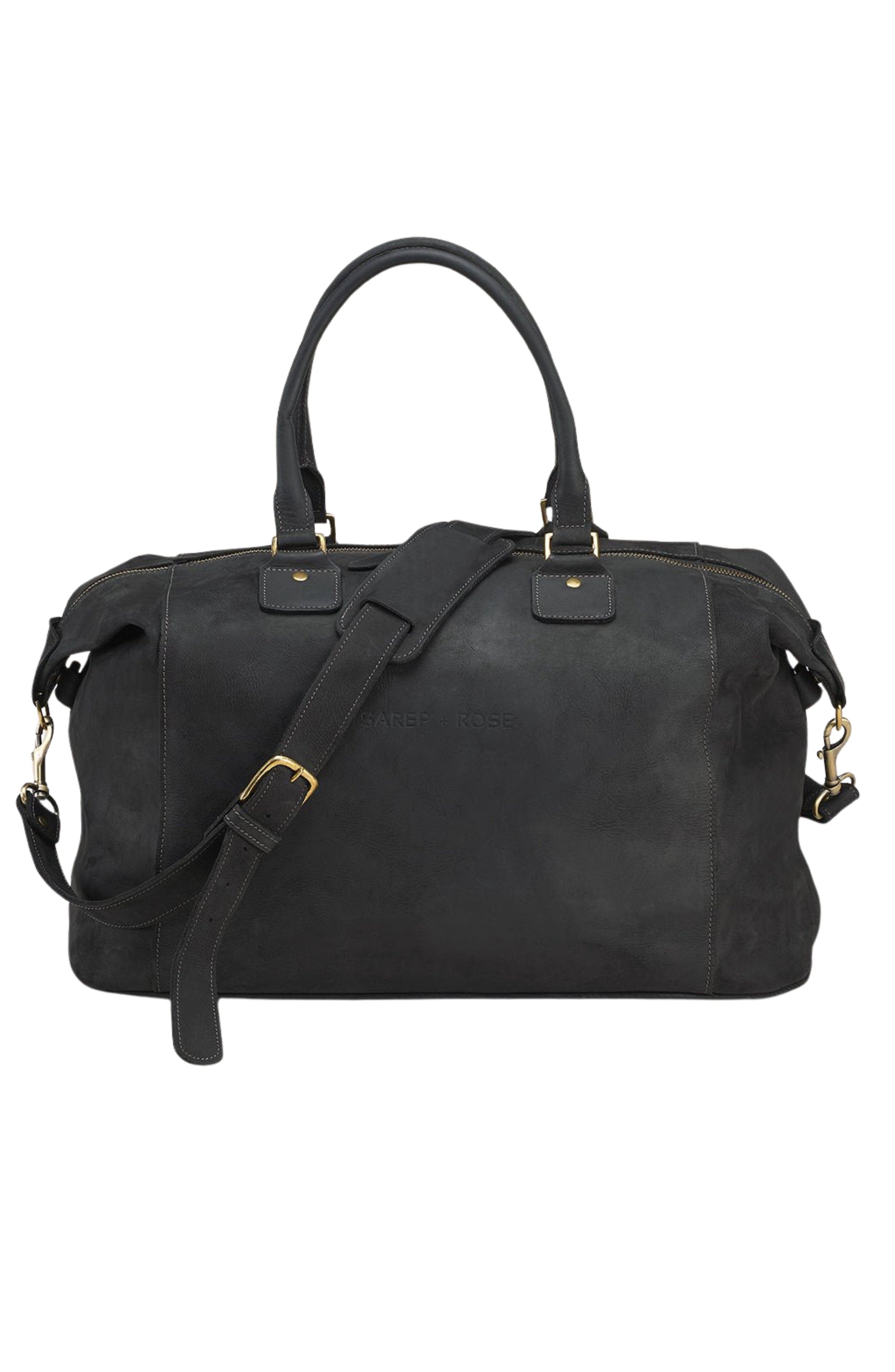 Sarep + Rose The Oakley Travel Weekend Bag, Main, color, Black Nubuck