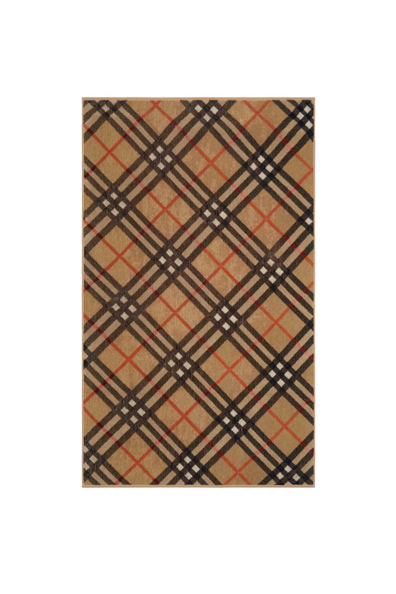 Check Cotton Towel, Alternate, color, Sand beige