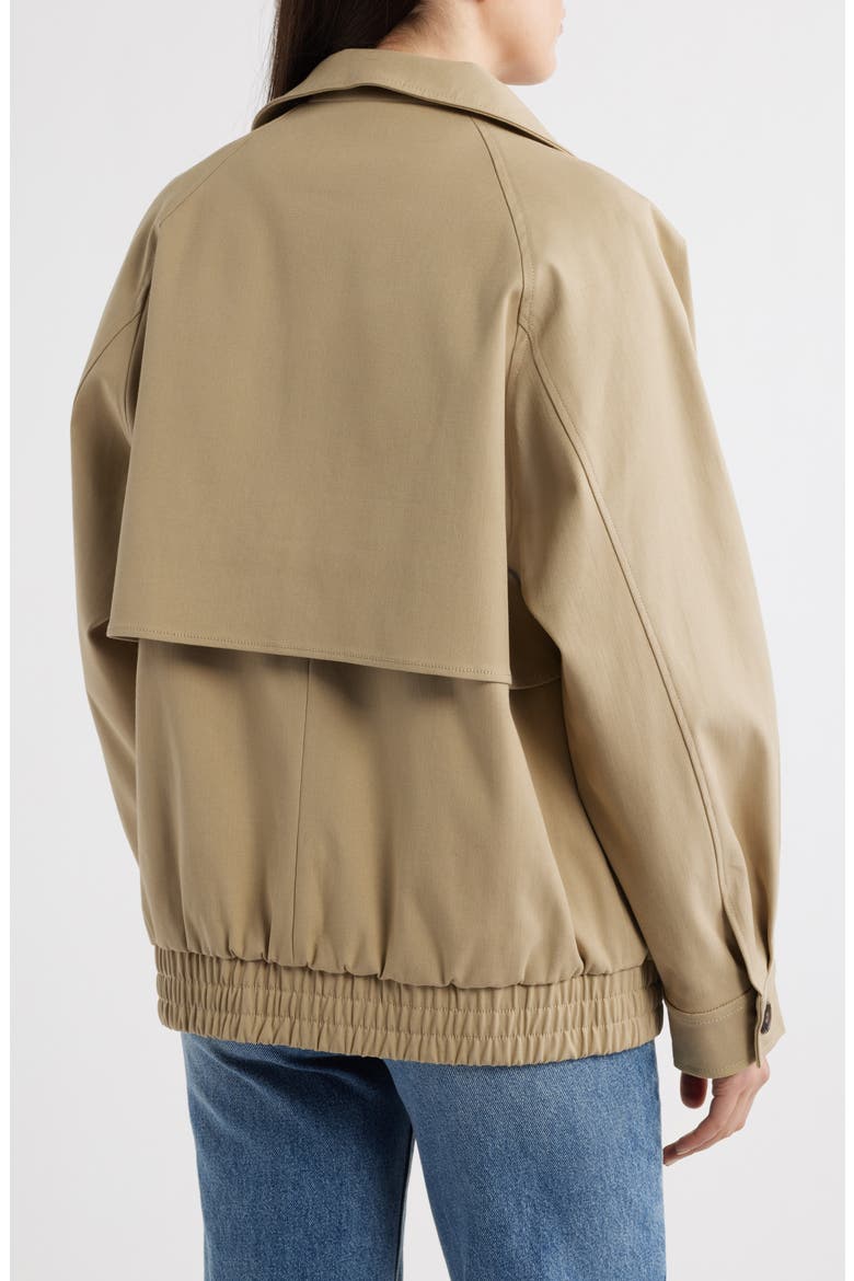 Oversize Cotton Blend Jacket, Alternate, color, LIGHT/ PASTEL GREY