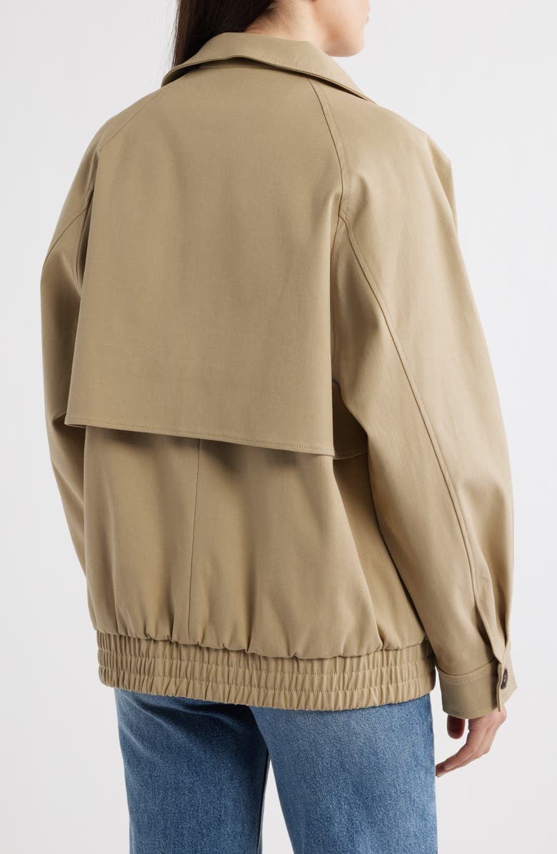 MANGO Oversize Cotton Blend Jacket, Alternate, color, Light/ Pastel Grey