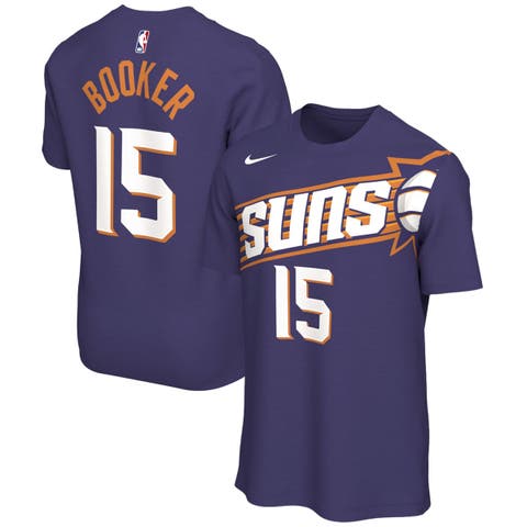 Men's Nike Devin Booker Purple Phoenix Suns Name & Number T-Shirt - Icon Edition
