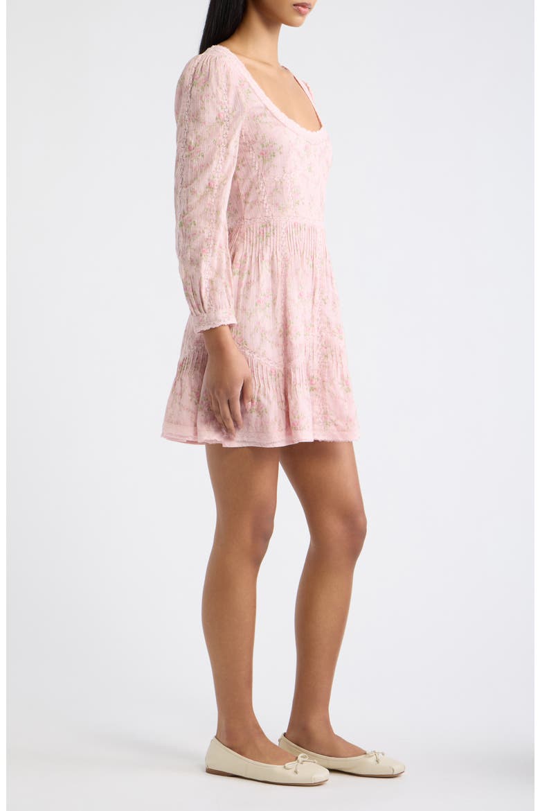 Calivra Cotton Minidress, Alternate, color, SPICED CAMELLIA