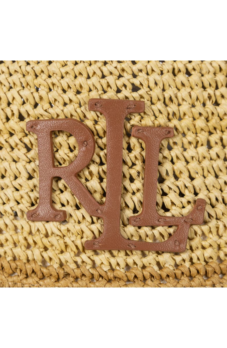 Lauren Ralph Lauren Color Block Crochet Bucket Hat, Alternate, color, Birch Tan